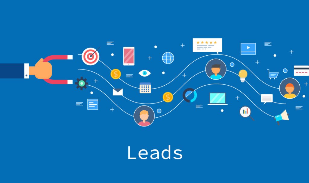 Visual representation of lead generation strategies to improve SEO ranks and drive online visibility in 2025.