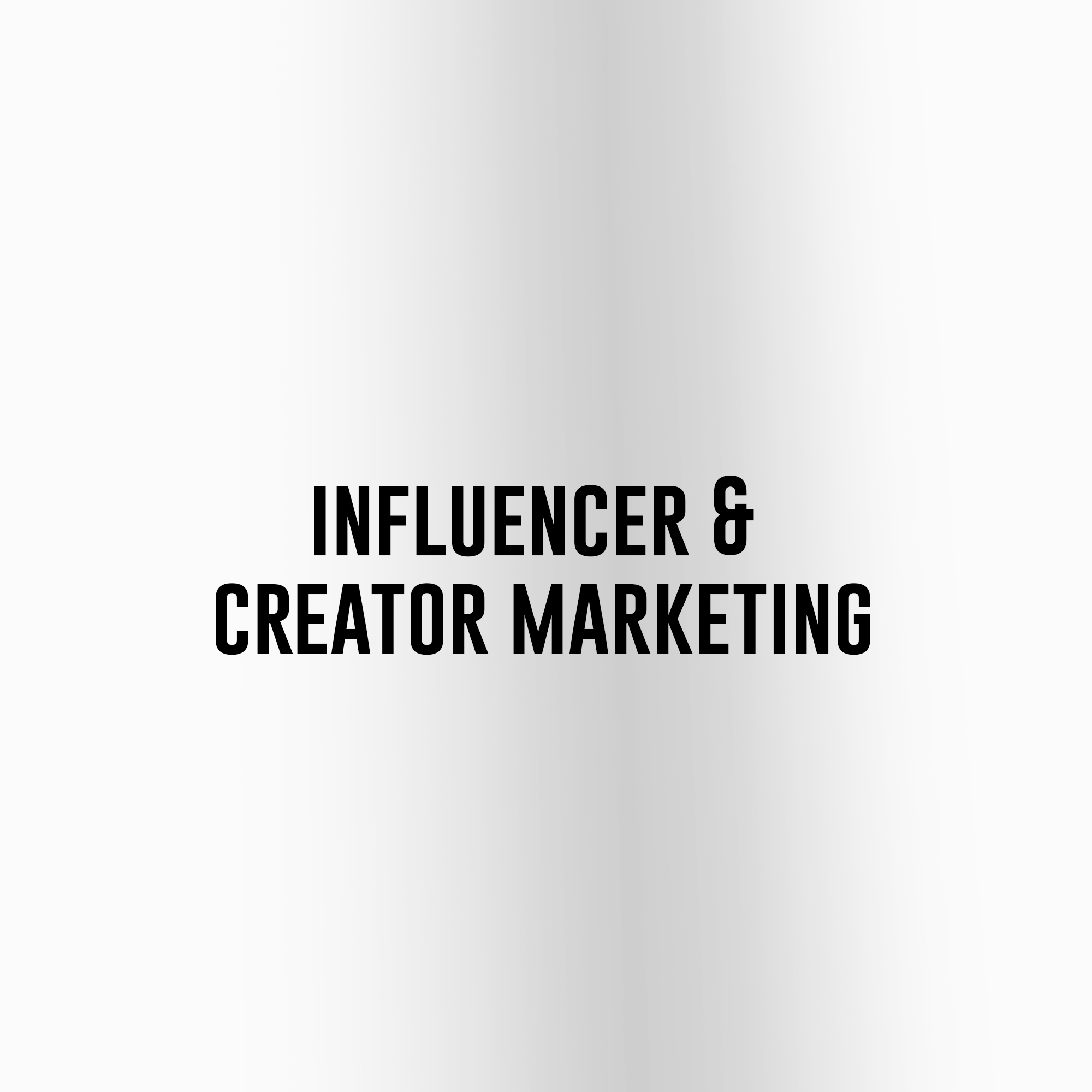 influencer & creator marketing