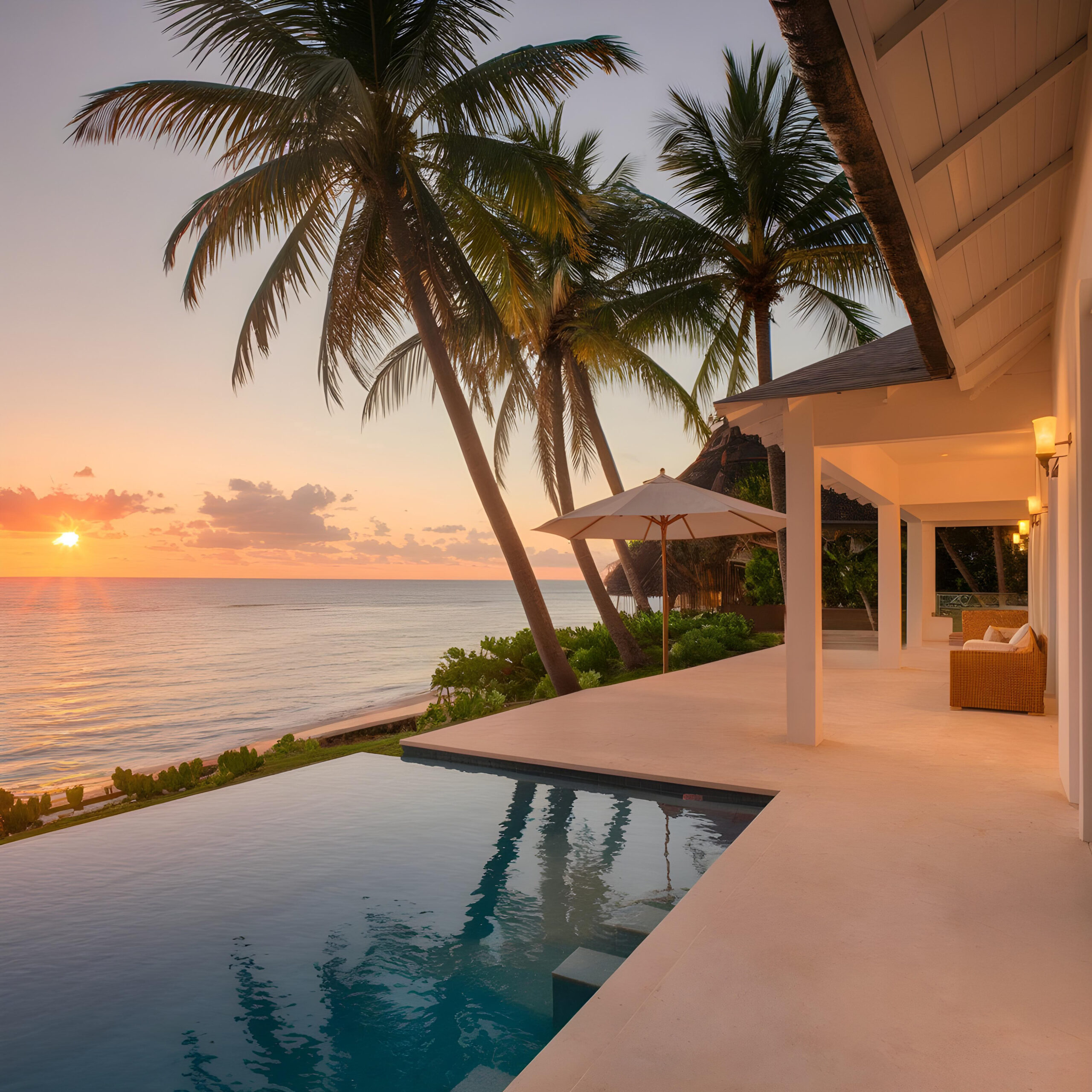 tropical-villa-with-pool-sunset